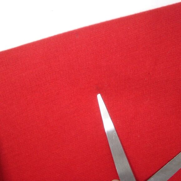 ST. JOHN Red Wool Blend V-Neck Poncho Cocoon Zip-Up Cardigan Sweater - Picture 6 of 10